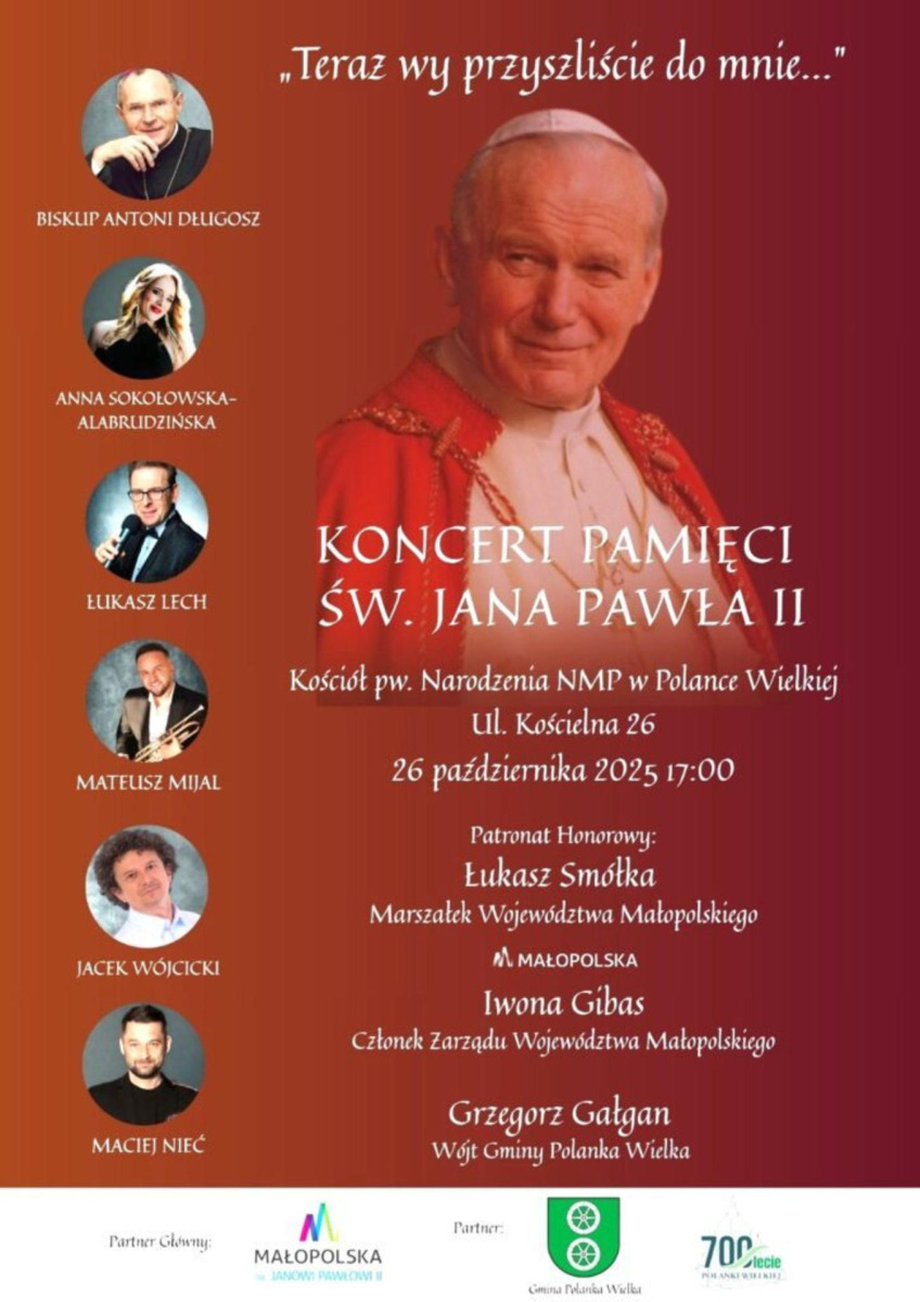 Jubileusz 700-lecia Polanki Wielkiej. Zaproszenie na koncert
