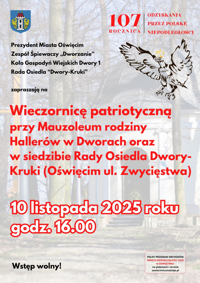 Wieczornica patriotyczna w Dworach. Wspólne śpiewanie dla Niepodległej