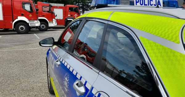 Ewakuacja bloku w Kętach. Interwencja pirotechnika