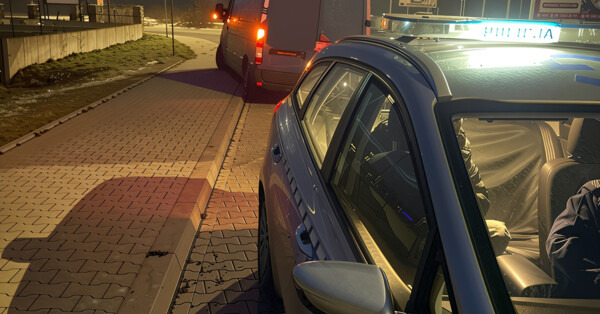 Kierowca dostawczaka miał 1,3 promila