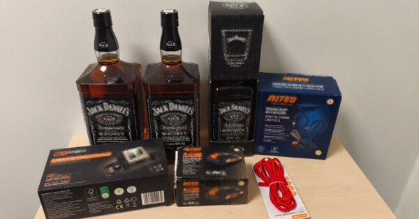 Audi ze kradzionym towarem w rękach policji