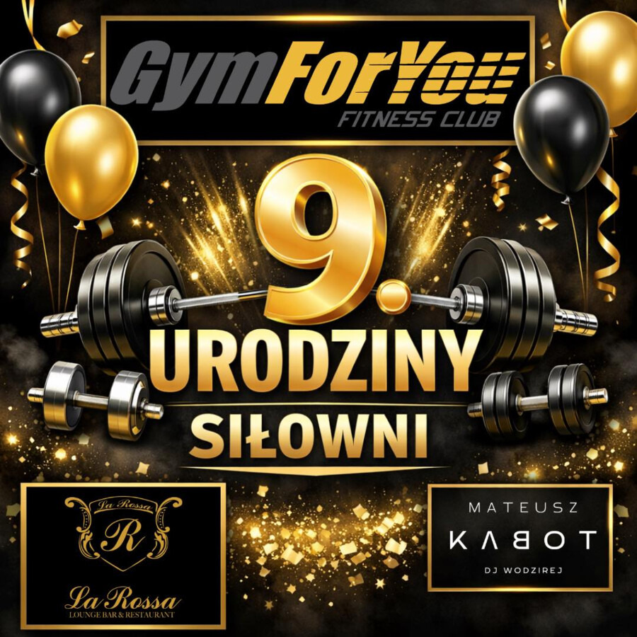 Gym For You zaprasza na urodzin. Będzie muzyka i konkurs