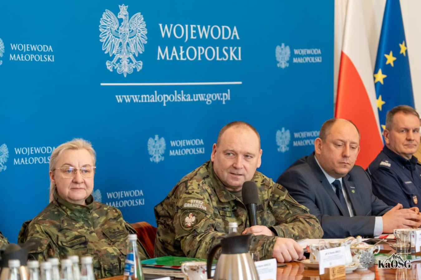 Odprawa Straży Granicznej w urzędzie wojewody - FOTO