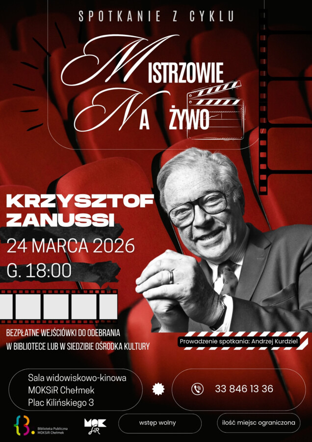 Krzysztof Zanussi przyjedzie do Chełmka