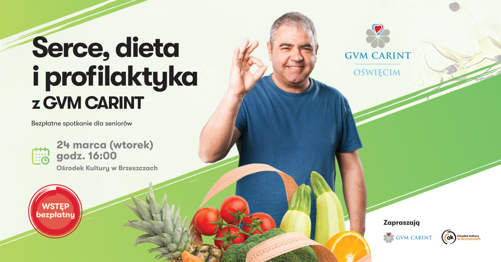 Serce, dieta i profilaktyka. Bezpłatne spotkanie dla seniorów w Brzeszczach