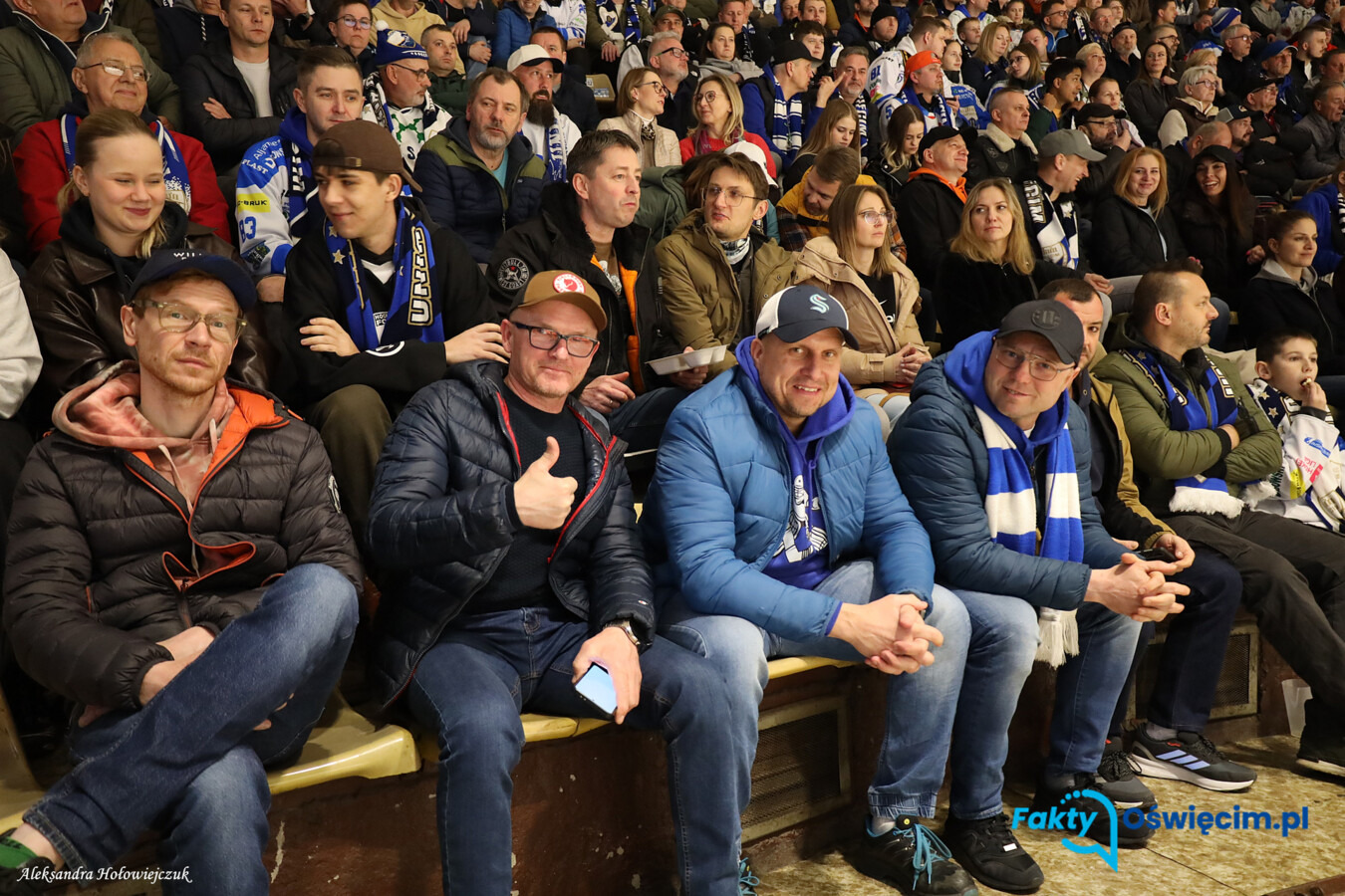 Trybuny podczas meczu Unii Oświęcim - FOTO