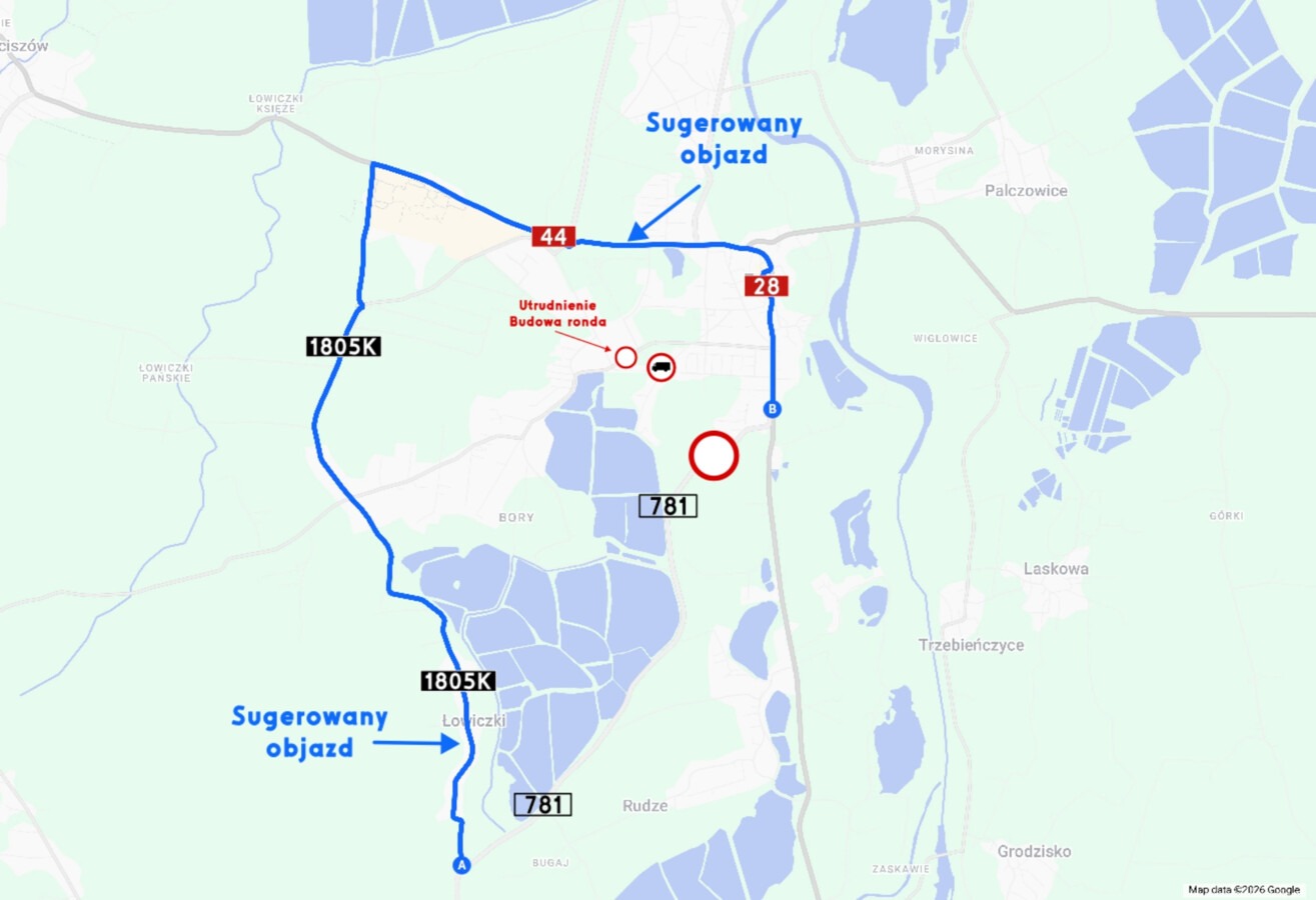 Droga wojewódzka w Zatorze zamknięta na ponad rok