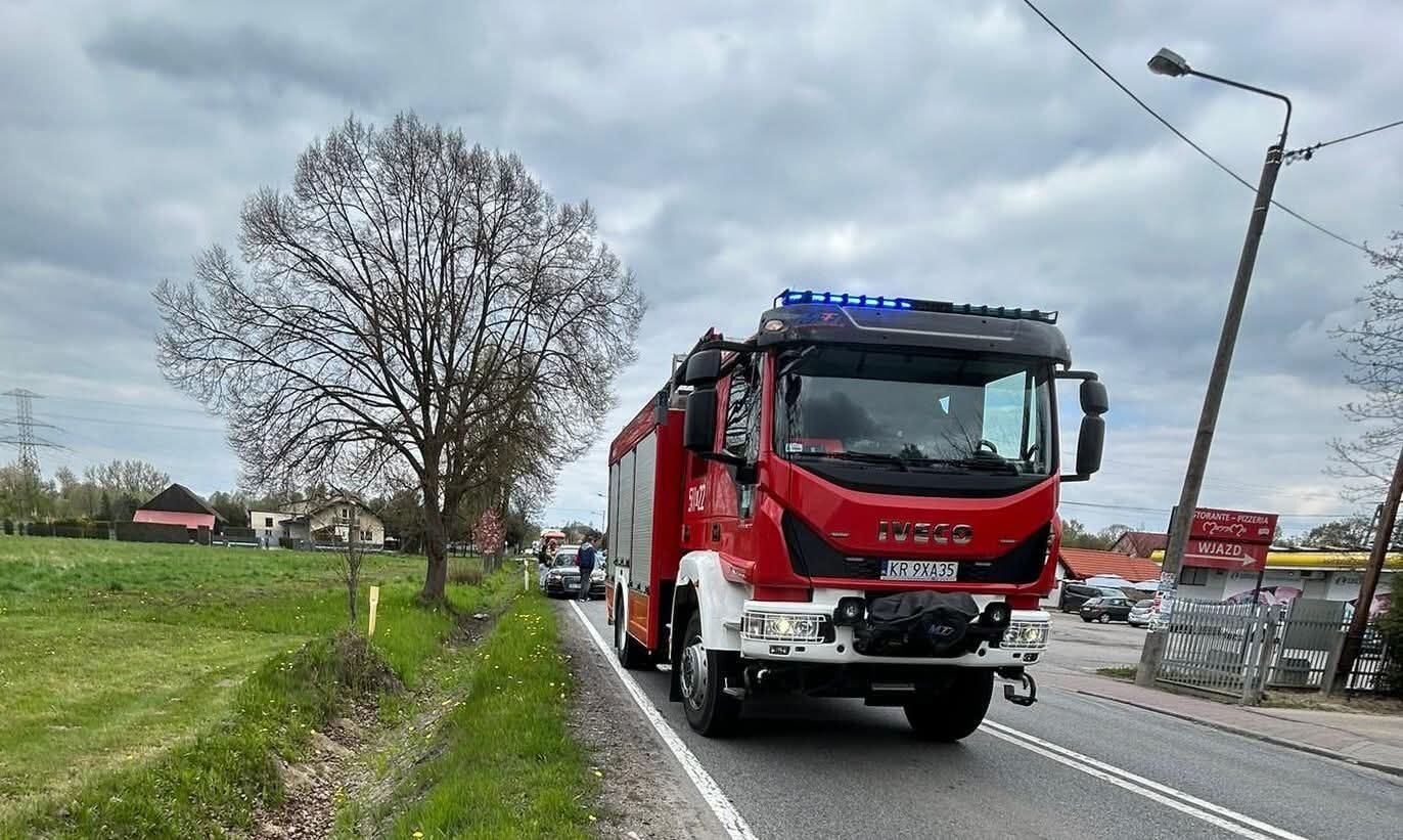 Uwaga kierowcy. Wypadek na drodze Oświęcim - Kęty