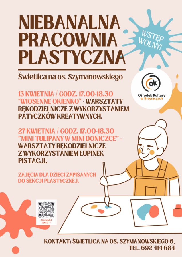 Wiosenne rękodzieło w świetlicy na os. Szymanowskiego