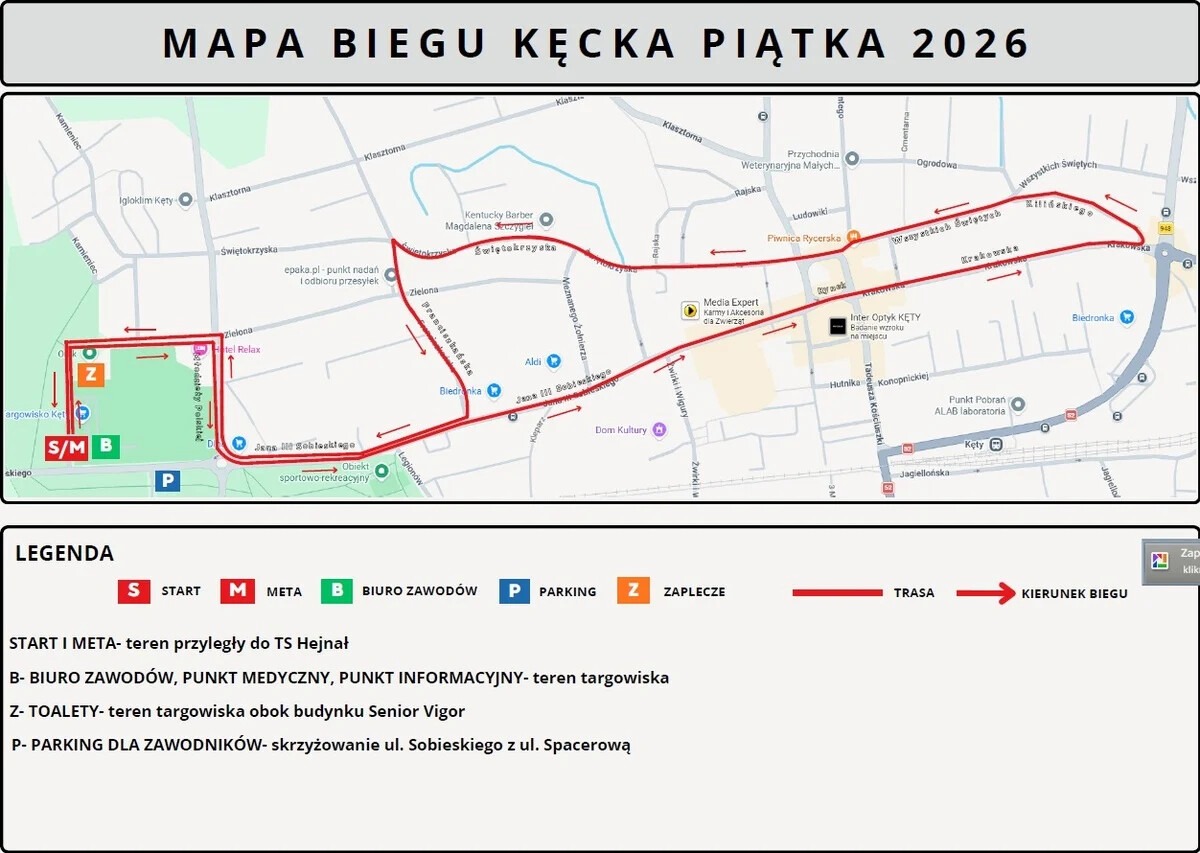 Utrudnienia w Kętach. Remont i bieg