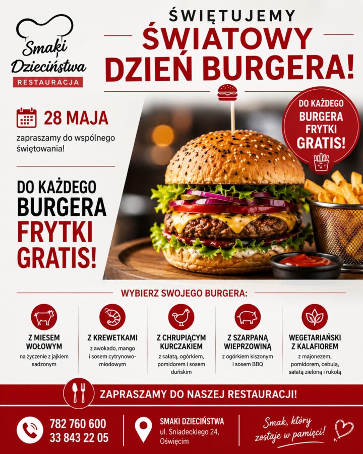 Smaki Dzieciństwa świętują Światowy Dzień Burgera