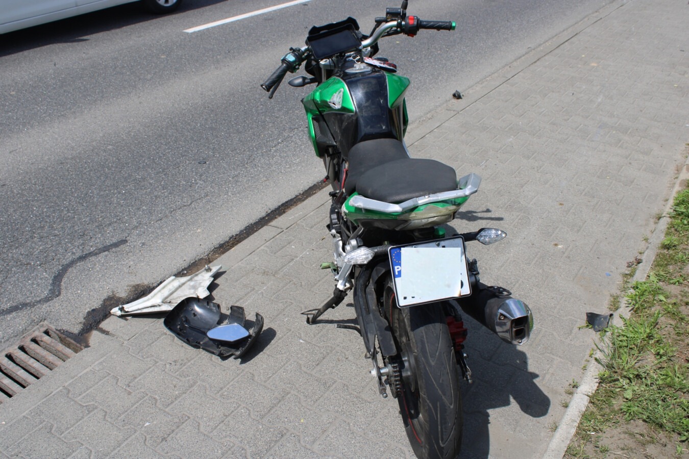 Wyprzedzanie motocyklem zakończone wizytą na SOR