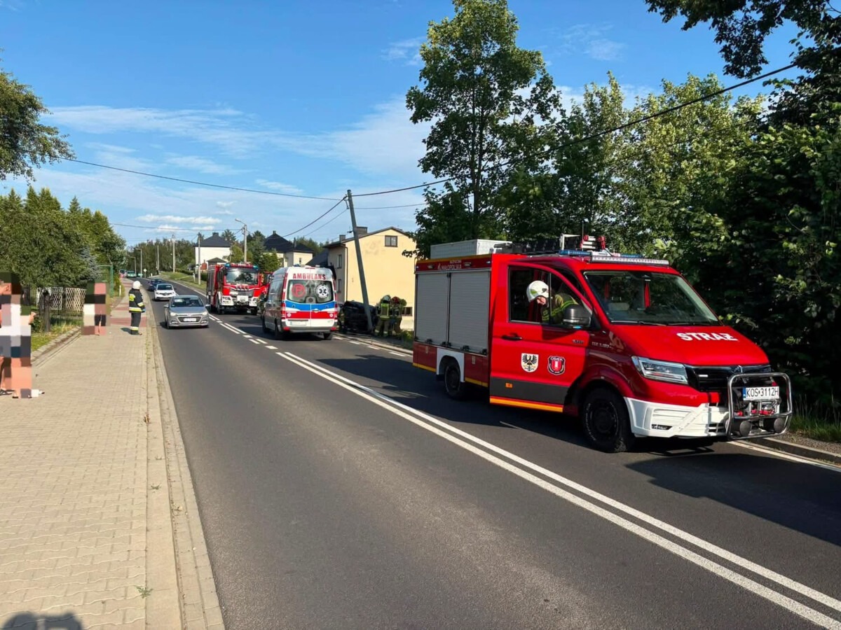 Kierowca i dzieci trafili do szpitala - FOTO