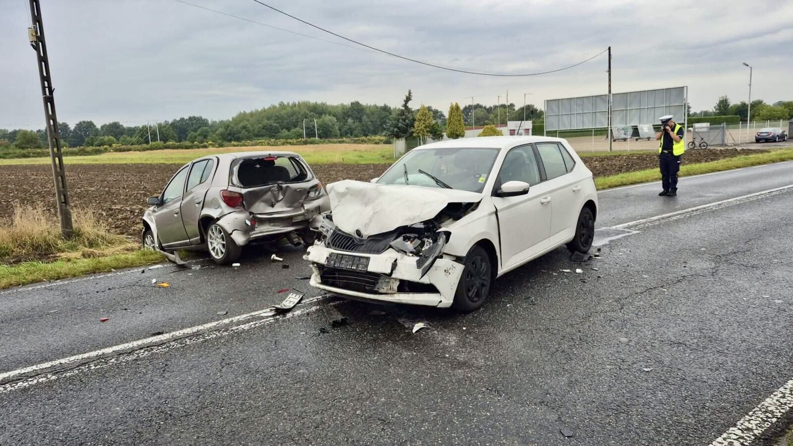 Trzy auta zderzyły się w Babicach. Są utrudnienia