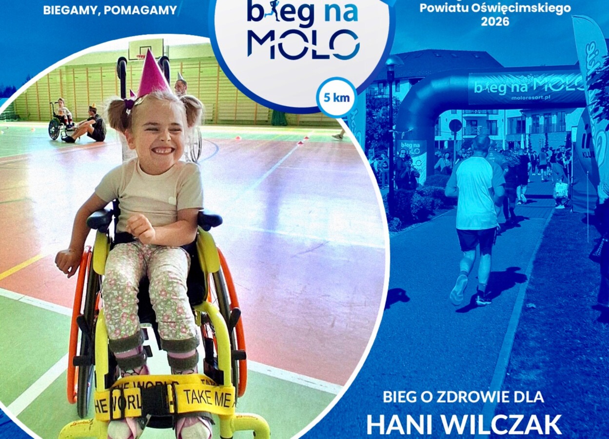 Bieg na MOLO połączy sport z pomocą dla Hani Wilczak z Chełmka