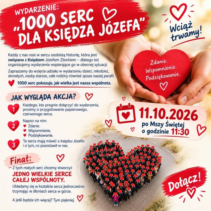 1000 serc dla księdza Józefa Zborka w Grojcu