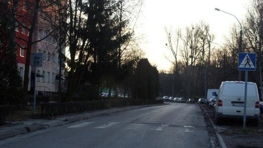 Ulica Szpitalna w Oświęcimiu nieprzejezdna