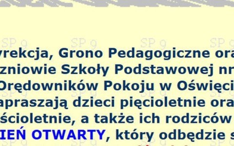 Oświęcimska dziewiątka zaprasza na Dzień Otwarty