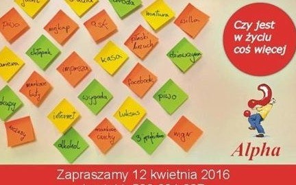Druga edycja kursu Alpha startuje we wtorek. Można się zapisać
