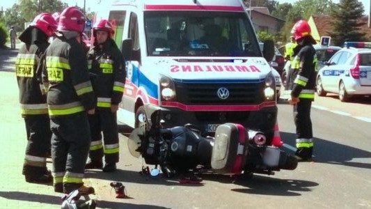 Wypadek na drodze z Oświęcimia do Kęt – FOTO