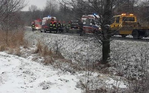 Wypadek. Droga w Skidziniu zablokowana