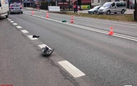 Potrącenia pieszego i rowerzystki w Bulowicach i Bobrku