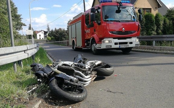Motocyklista poważnie ranny w wypadku