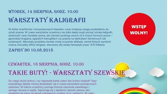 Wakacyjne warsztaty w kęckim muzeum