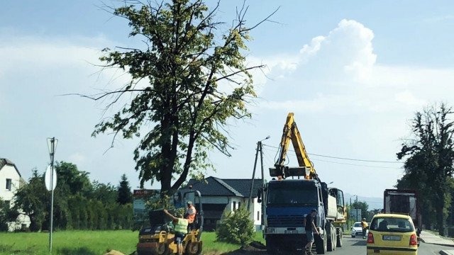 Rozrzucał pachołki na jezdni