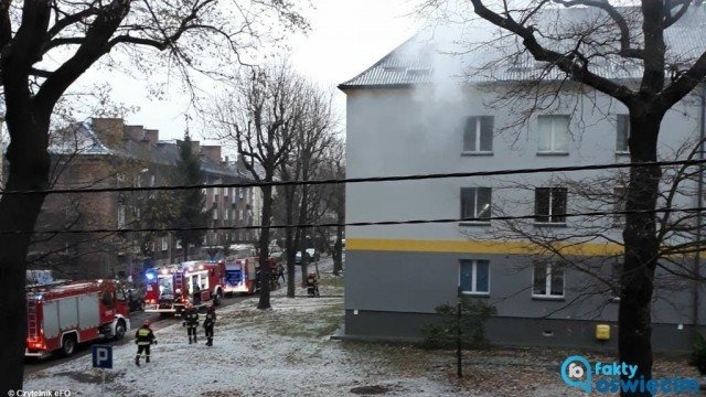 Mężczyzna zginął w pożarze mieszkania w Brzeszczach