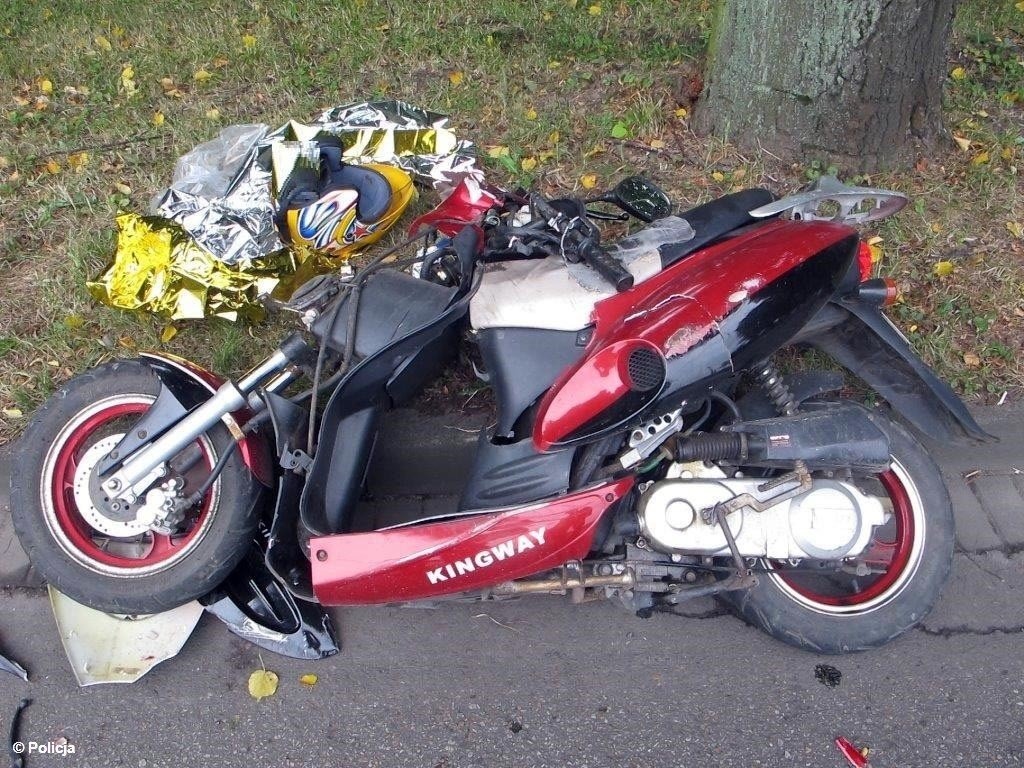 Uderzyła seicento w skuter – FOTO