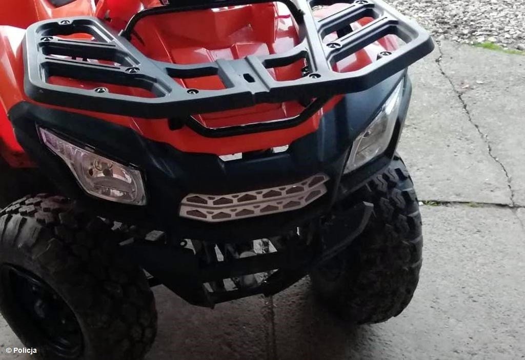 Poranił się na quadzie