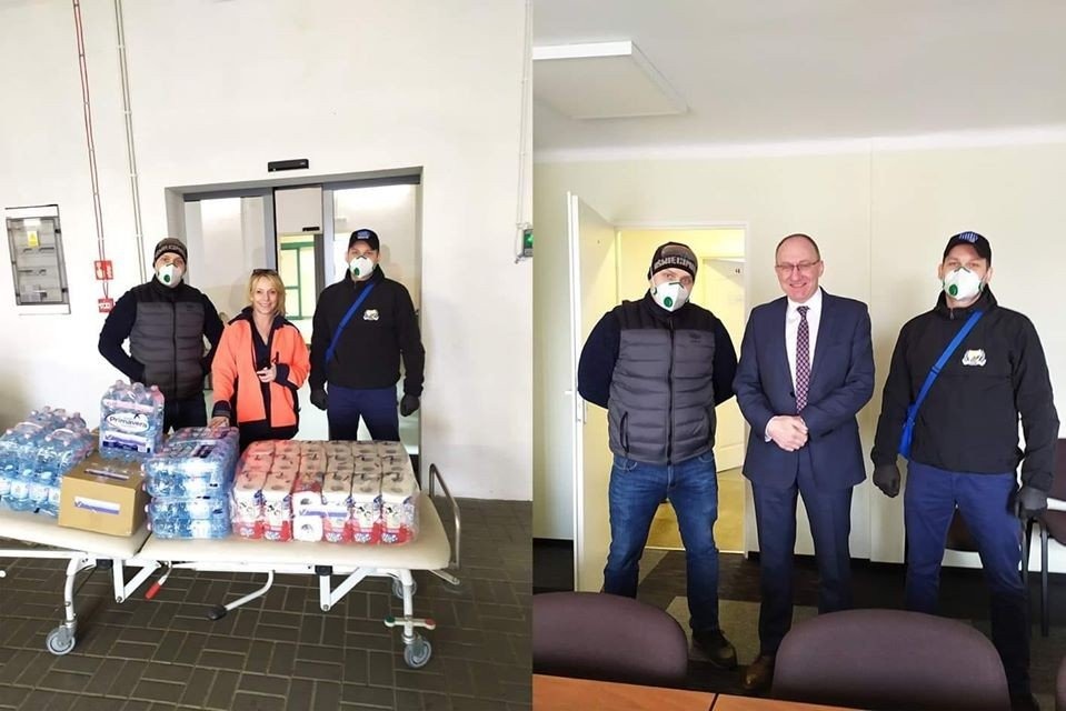 Kibice Unii z eLki wsparli szpital