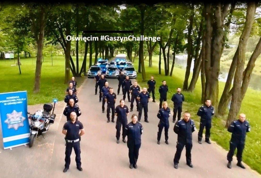 Policjanci przyłączyli się do akcji #GaszynChallenge – FILM
