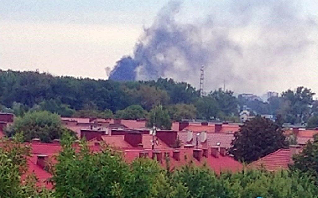 Pożar na terenie Synthosu