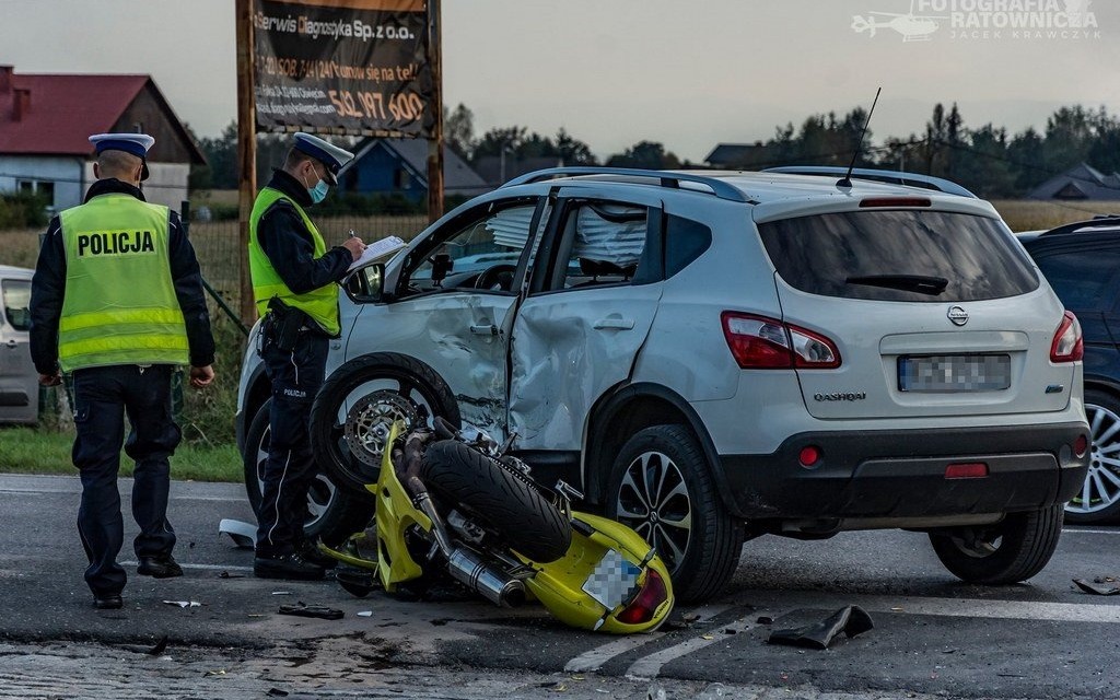 Zajechał drogę motocykliście – FOTO
