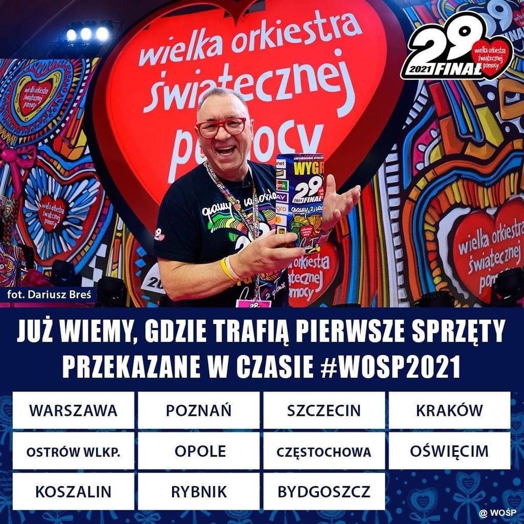 Pierwsze sprzęty z WOŚP 2021 trafią do Oświęcimia