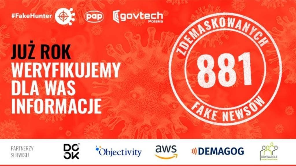 Pierwsze urodziny #FakeHuntera Polskiej Agencji Prasowej