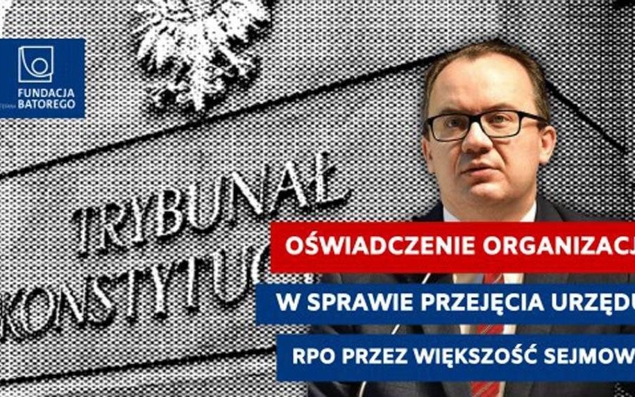 Oświadczenie po przejęciu urzędu RPO przez władzę