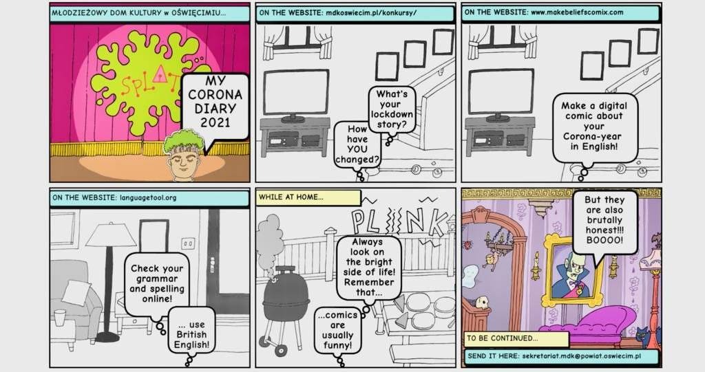 Stwórz komiks w języku angielskim