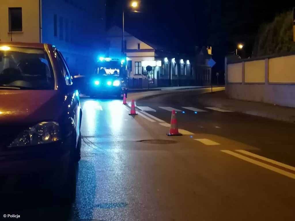 Potrącenie na przejściu dla pieszych