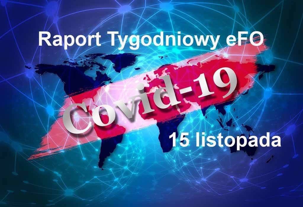 COVID-19 – RAPORT TYGODNIOWY – 15 LISTOPADA