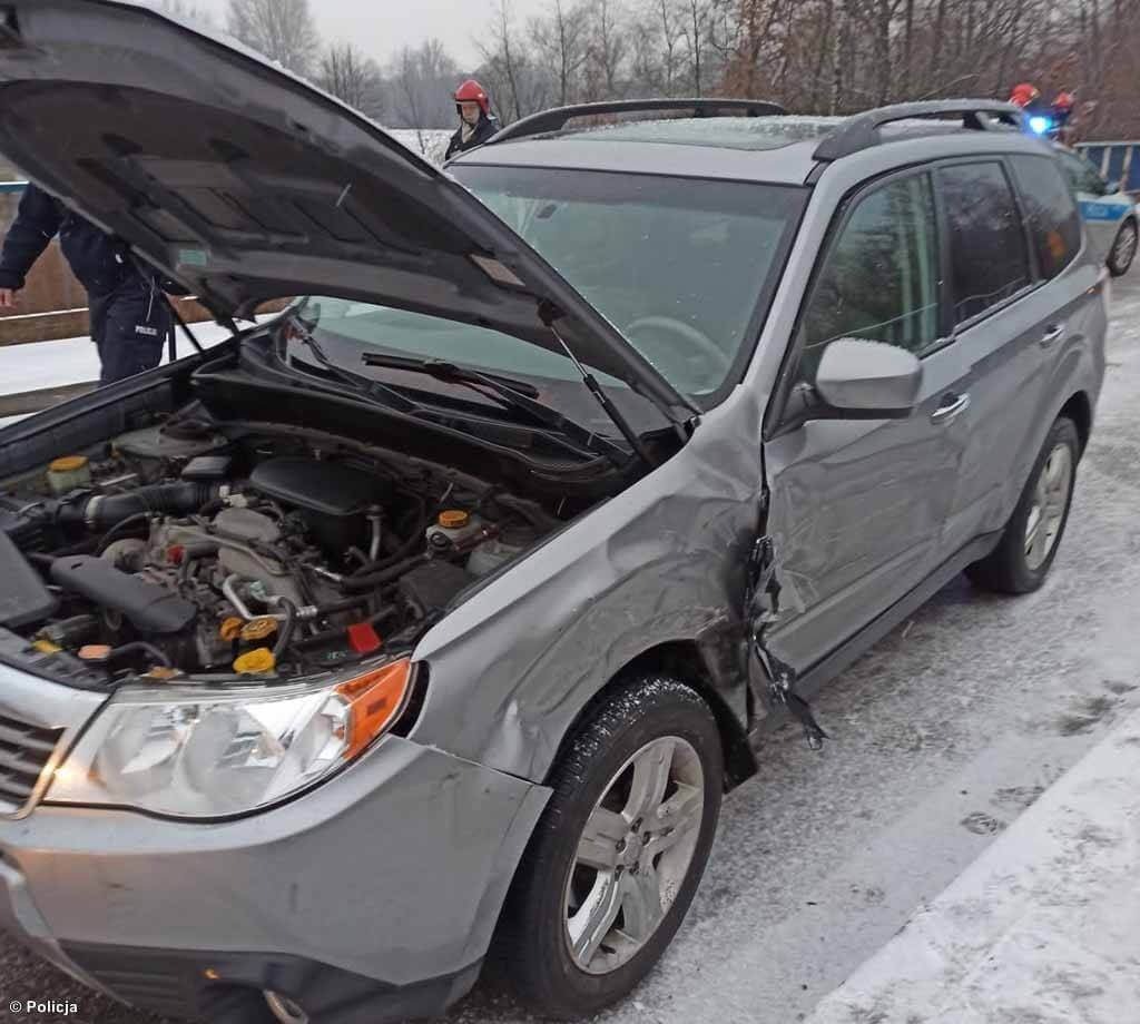 Karambol na moście w Bielanach – FOTO