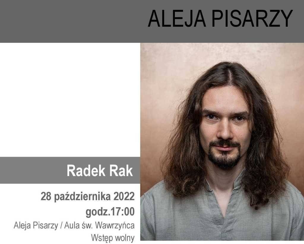 Radek Rak w oświęcimskiej Alei Pisarzy 