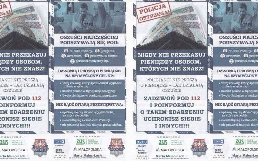 ZUS w korespondencji do klientów ostrzega przed przestępcami