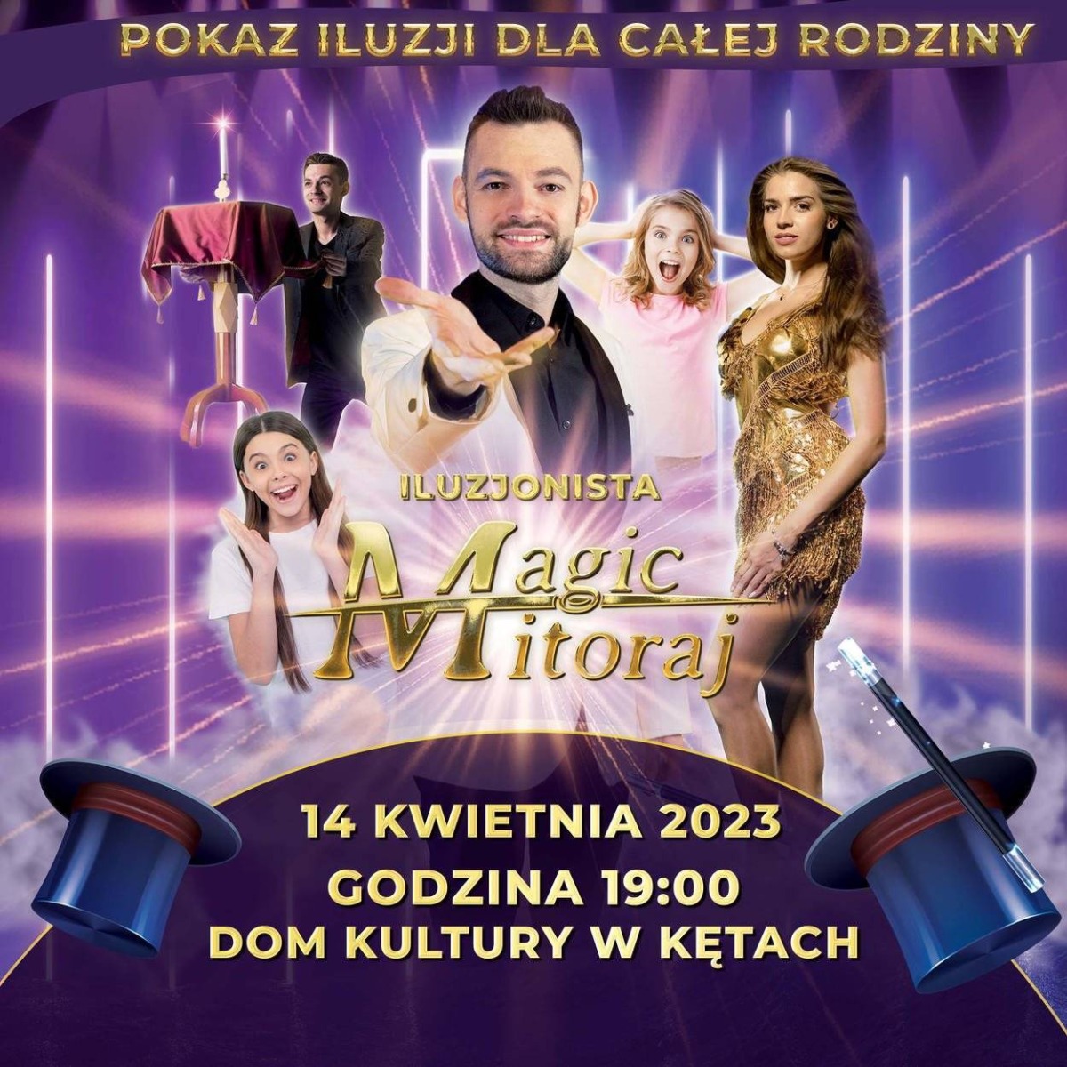 Niepowtarzalny spektakl iluzji – Magic Mitoraj w Kętach. Rozlosowaliśmy bilety