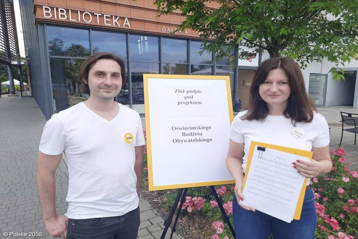 Polska 2050 także agituje za budżetem obywatelskim w Oświęcimiu