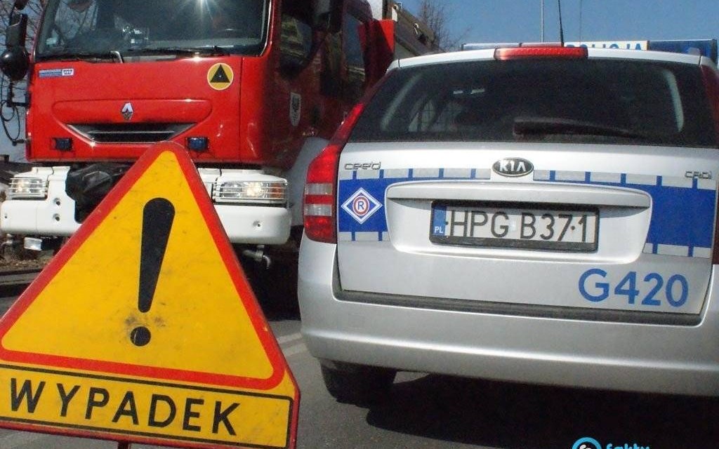 Wpadł w poślizg motocyklem