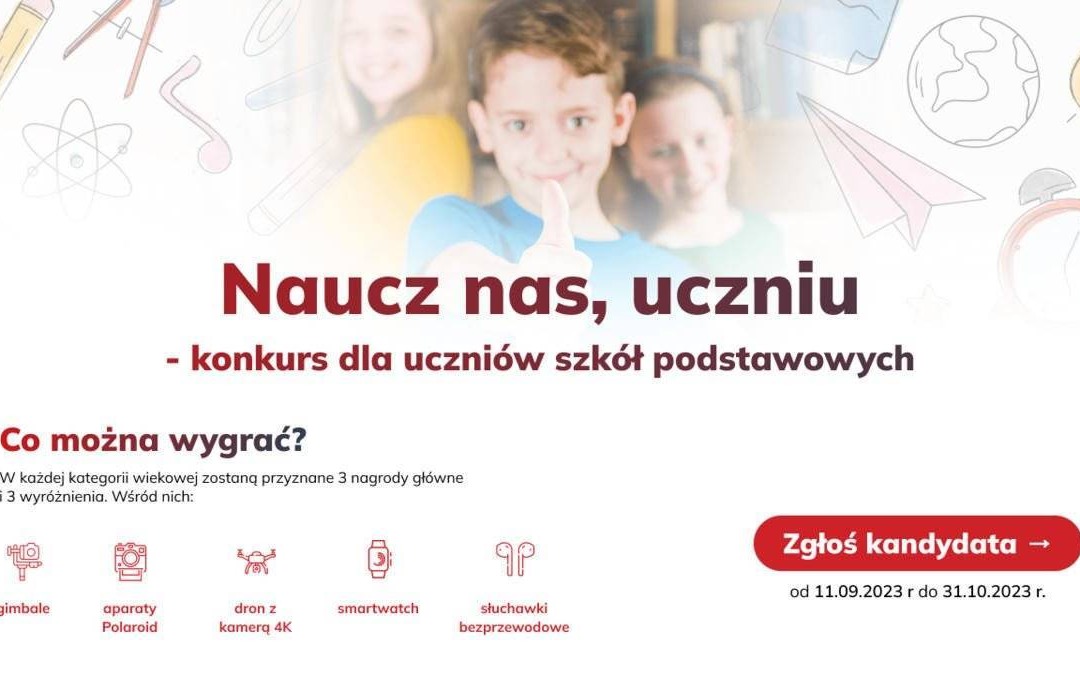 Naucz nas, uczniu – konkurs dla szkół podstawowych