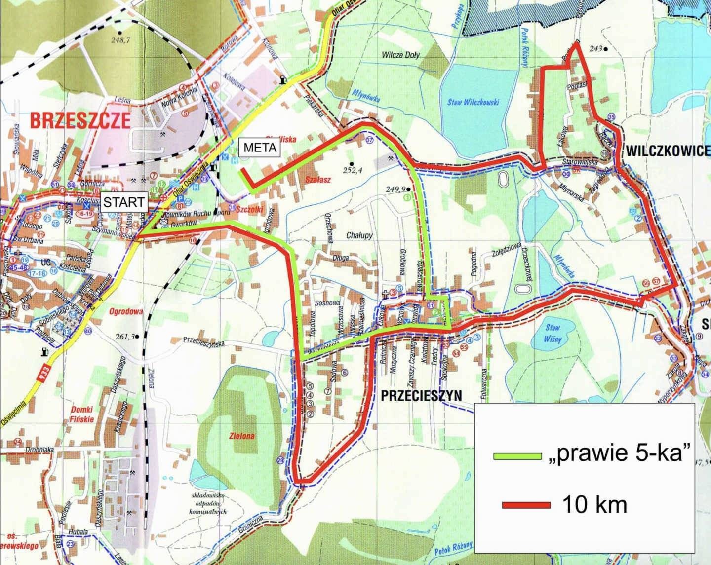 Utrudnienia w Brzeszczach. Będą biegli po Złote Gacie